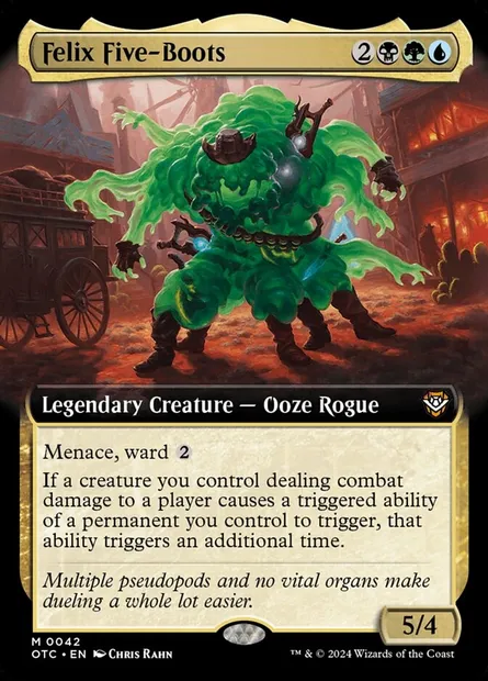 Felix Five-Boots, Magic card OTC 42 — Outlaws of Thunder Junction Commander set
