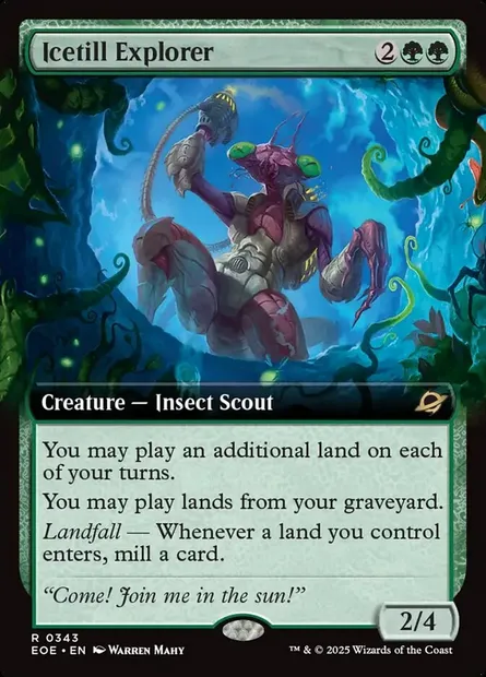 Icetill Explorer, Magic card EOE 343 — Edge of Eternities set