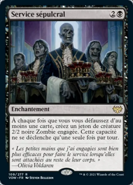 Service sépulcral, carte Magic VOW 109 — extension Innistrad : noce écarlate