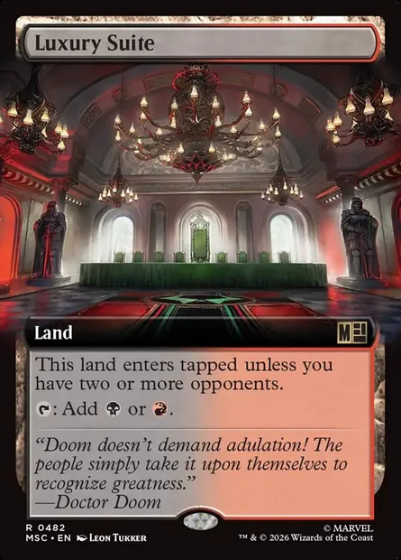 Luxury Suite, Magic card MSC 482 — Marvel Super Heroes Commander set