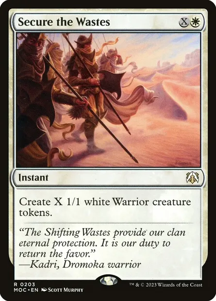 Secure the Wastes, Magic card MOC 203 — March of the Machine Commander set
