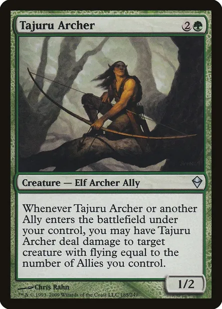 Tajuru Archer, Magic card ZEN 185 — Zendikar set
