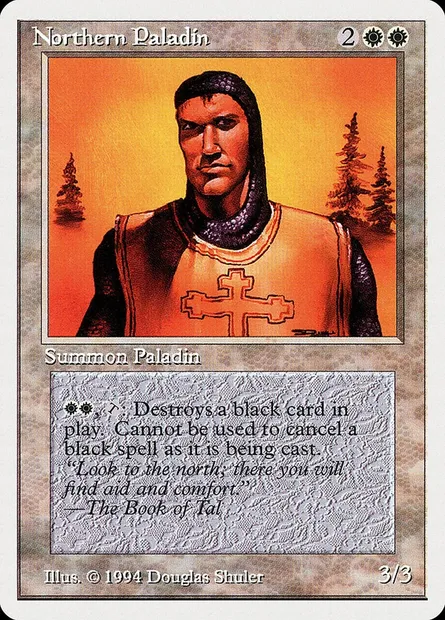 Northern Paladin, Magic card SUM 29 — Summer Magic / Edgar set