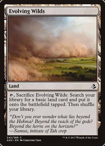 Evolving Wilds, Magic card AKH 242 — Amonkhet set