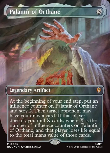 Palantír of Orthanc, Magic card HOC 85 — The Hobbit Eternal set
