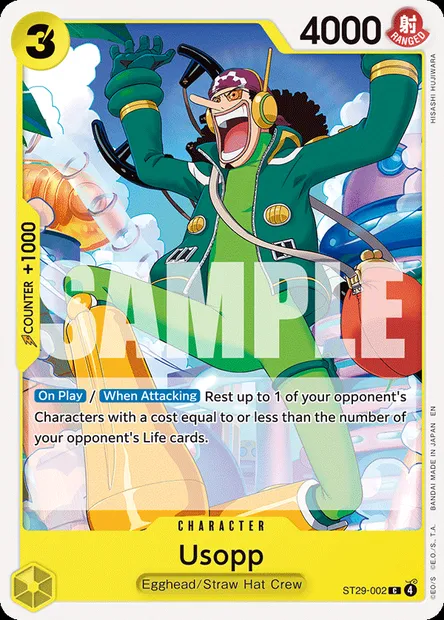 Usopp, One Piece card ST29-002 — Egghead set