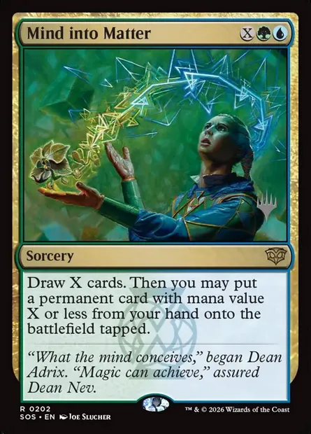 Mind into Matter, Magic card PSOS 202p — Secrets of Strixhaven Promos set