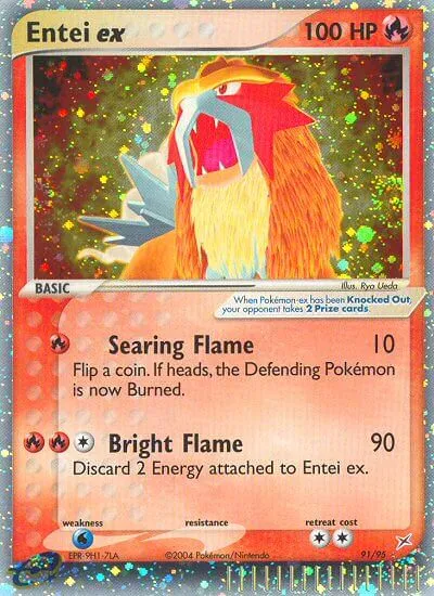 Entei ex, Pokémon card MA 91 — Team Magma vs Team Aqua set