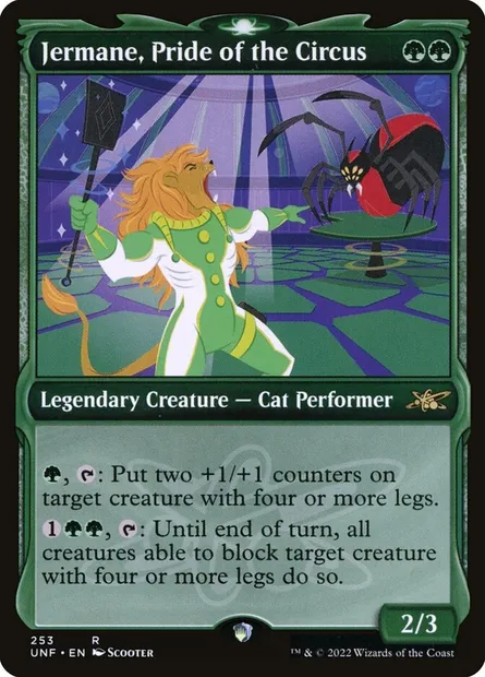 Jermane, Pride of the Circus, Magic card UNF 253 — Unfinity set
