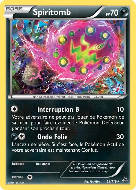Spiritomb, carte Pokémon PHF 55 — extension Vigueur Spectrale