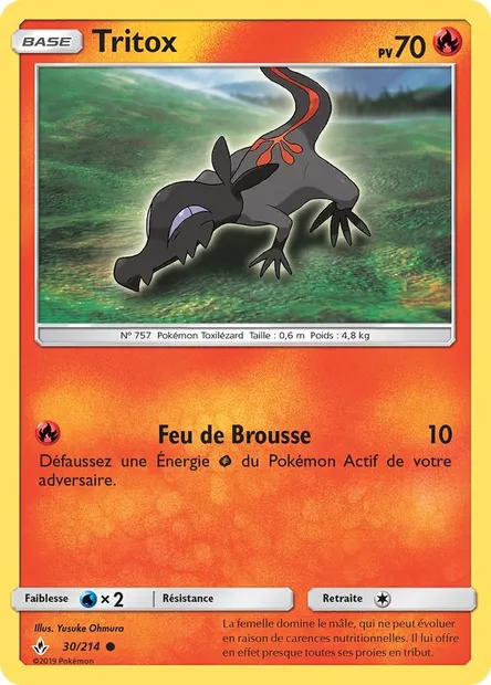 Tritox, carte Pokémon UNB 30 — extension Alliance Infaillible