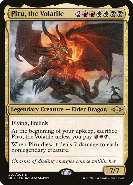 Piru, the Volatile, Magic card MH2 207 — Modern Horizons 2 set