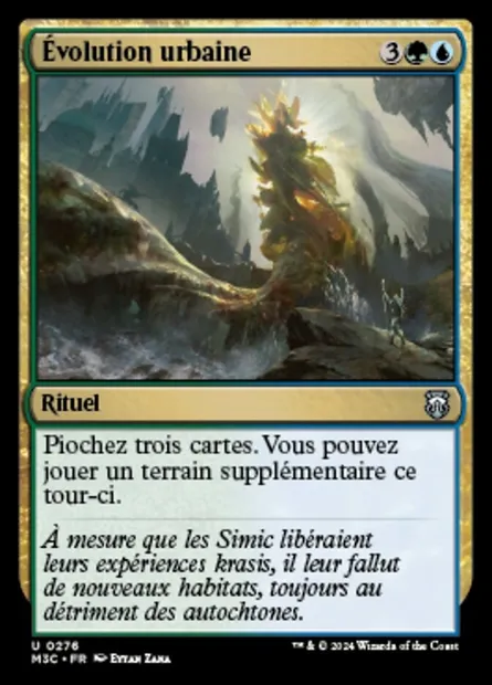 Évolution urbaine, carte Magic M3C 276 — extension Modern Horizons 3 Commander