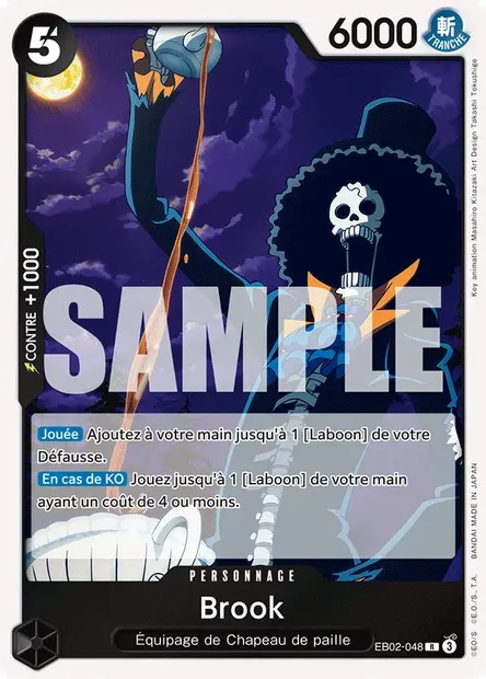 Brook, carte One Piece EB02-048 — extension Anime 25th Collection