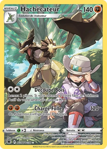 Hachécateur, carte Pokémon ASR TG08 — extension Astres Radieux