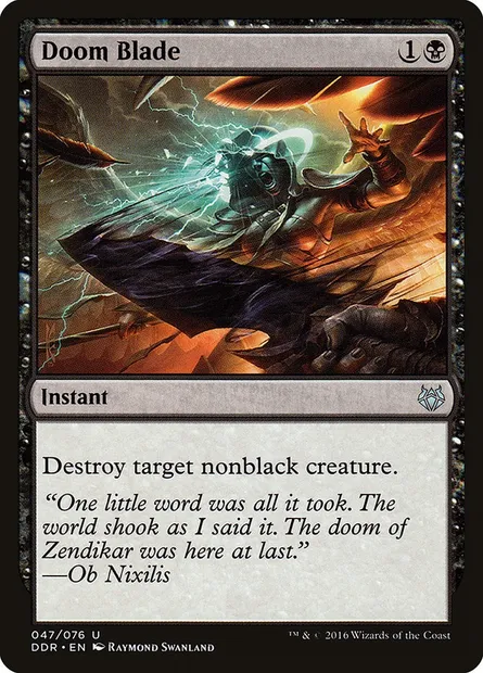 Doom Blade, Magic card DDR 47 — Duel Decks: Nissa vs. Ob Nixilis set