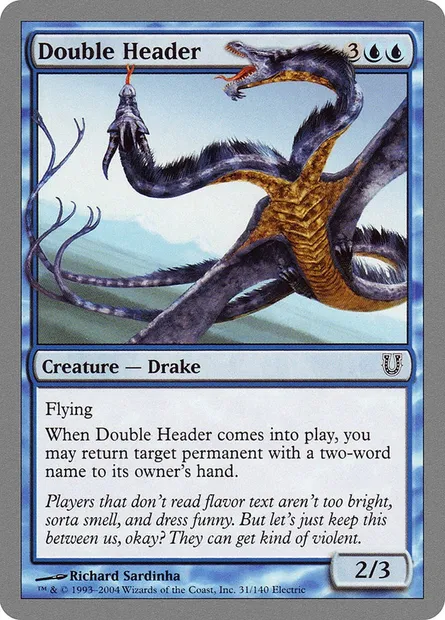 Double Header, carte Magic UNH 31 — extension Unhinged