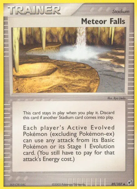 Meteor Falls, Pokémon card DX 89 — Deoxys set