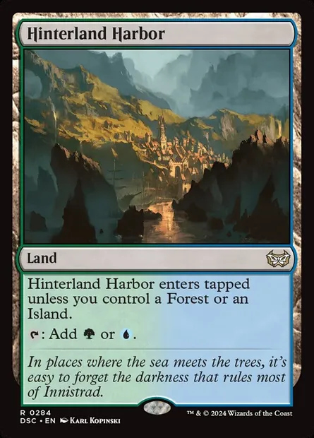 Hinterland Harbor, Magic card DSC 284 — Duskmourn: House of Horror Commander set
