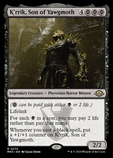 K'rrik, Son of Yawgmoth, Magic card MH3 274 — Modern Horizons 3 set