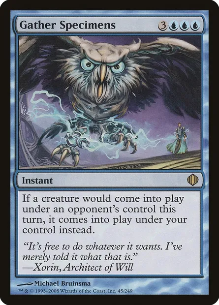 Gather Specimens, Magic card ALA 45 — Shards of Alara set