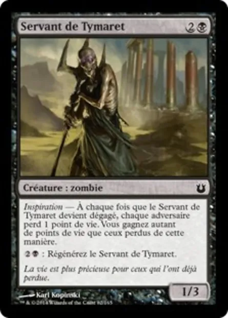 Servant de Tymaret, carte Magic BNG 82 — extension Créations divines