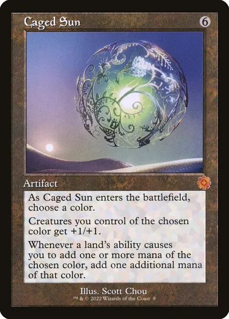 Caged Sun, Magic card BRR 9 — The Brothers' War Retro Artifacts set