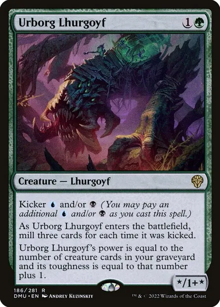 Urborg Lhurgoyf, Magic card DMU 186 — Dominaria United set