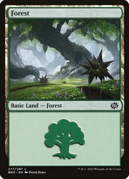 Forest, Magic card BRO 277 — The Brothers' War set