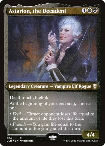 Astarion, the Decadent, Magic card CLB 524 — Commander Legends: Battle for Baldur's Gate set