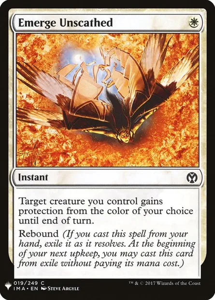 Emerge Unscathed, Magic card PLST IMA-19 — The List set