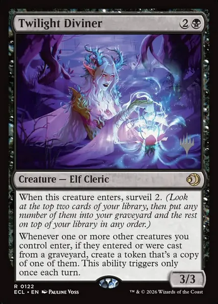 Twilight Diviner, Magic card PECL 122p — Lorwyn Eclipsed Promos set