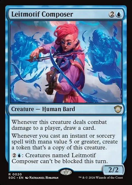 Leitmotif Composer, Magic card SOC 20 — Secrets of Strixhaven Commander set