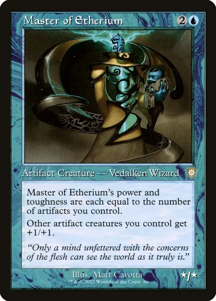 Master of Etherium, Magic card BRC 86 — The Brothers' War Commander set