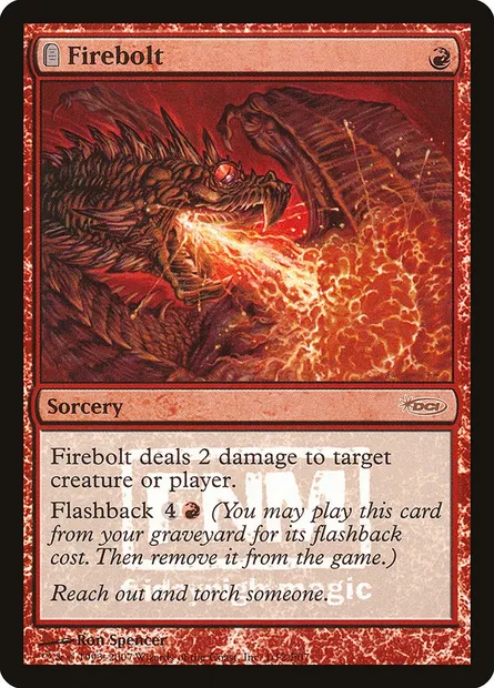 Firebolt, Magic card F07 1 — Friday Night Magic 2007 set