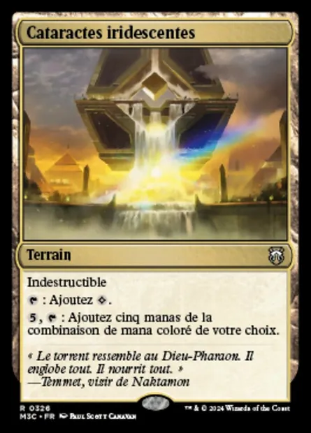 Cataractes iridescentes, carte Magic M3C 326 — extension Modern Horizons 3 Commander