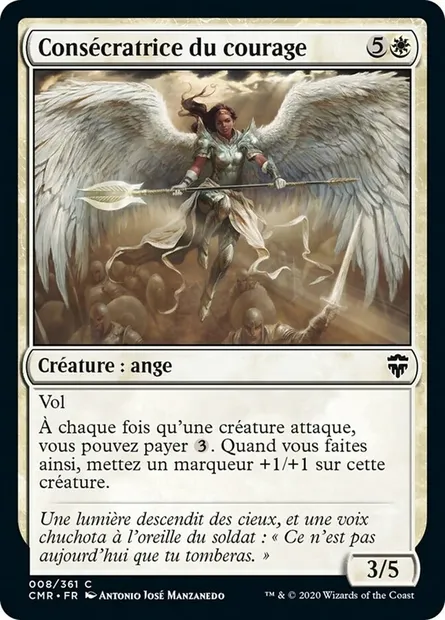 Consécratrice du courage, carte Magic CMR 8 — extension Commander Legends