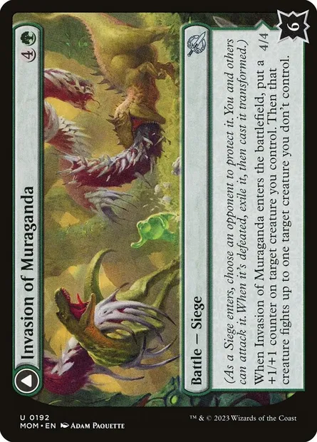 Invasion of Muraganda // Primordial Plasm, Magic card MOM 192 — March of the Machine set