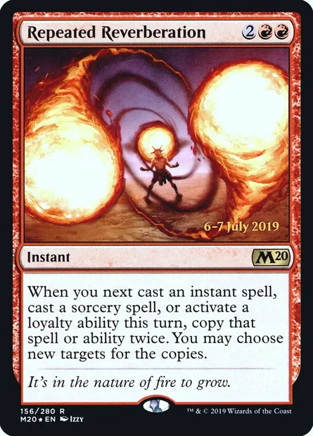 Repeated Reverberation, Magic card PM20 156s — Core Set 2020 Promos set
