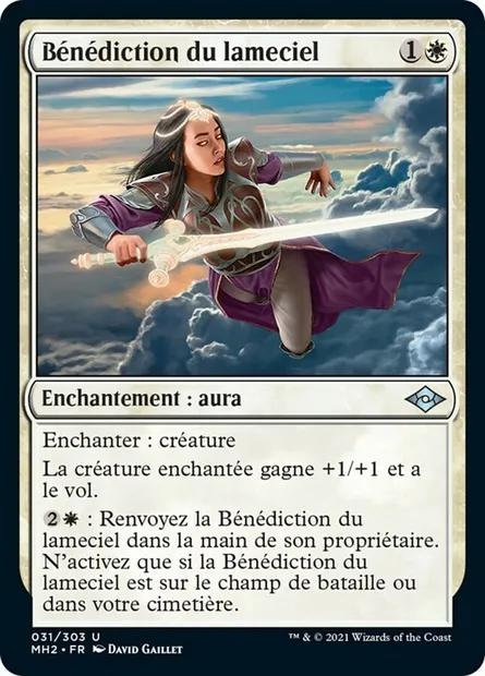 Bénédiction du lameciel, carte Magic MH2 31 — extension Horizons du Modern 2