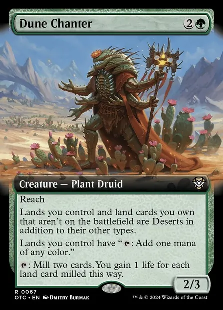 Dune Chanter, Magic card OTC 67 — Outlaws of Thunder Junction Commander set