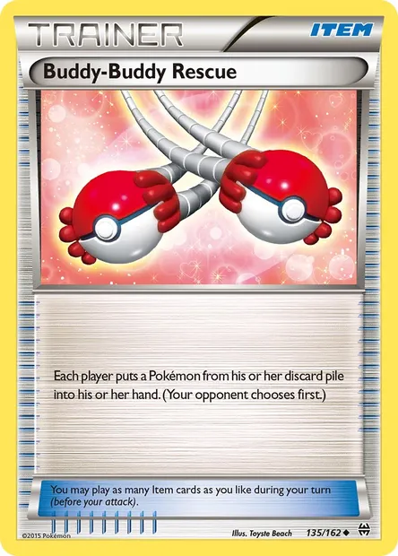 Buddy-Buddy Rescue, Pokémon card BKT 135 — BREAKthrough set
