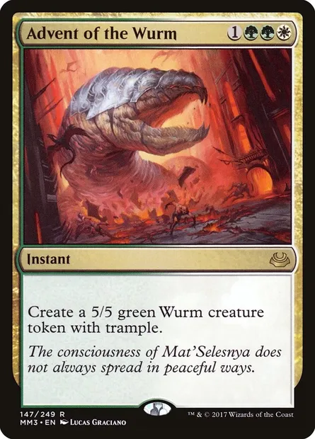 Advent of the Wurm, Magic card MM3 147 — Modern Masters 2017 set