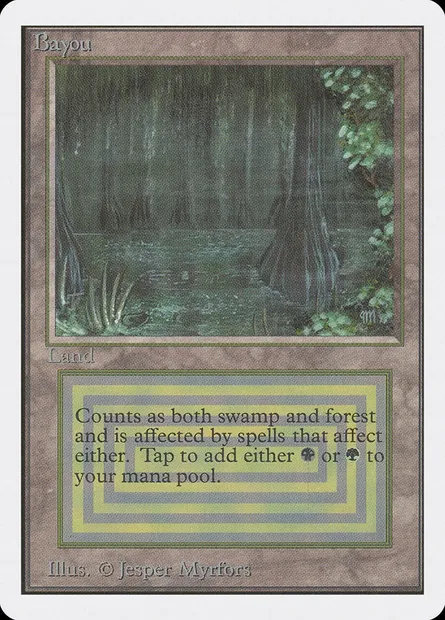 Bayou, carte Magic 2ED 279 — extension Unlimited Edition