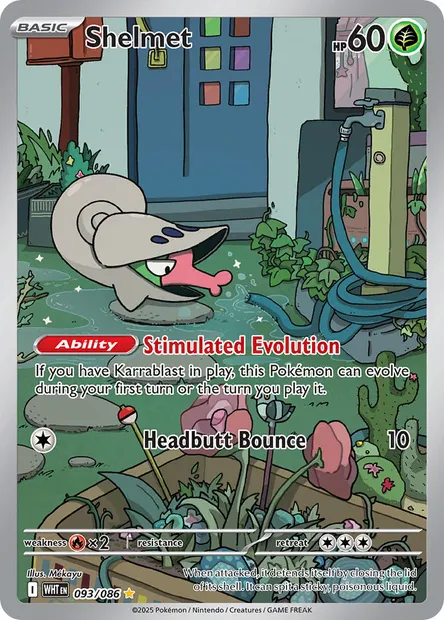Shelmet, Pokémon card WHT 093 — White Flare set