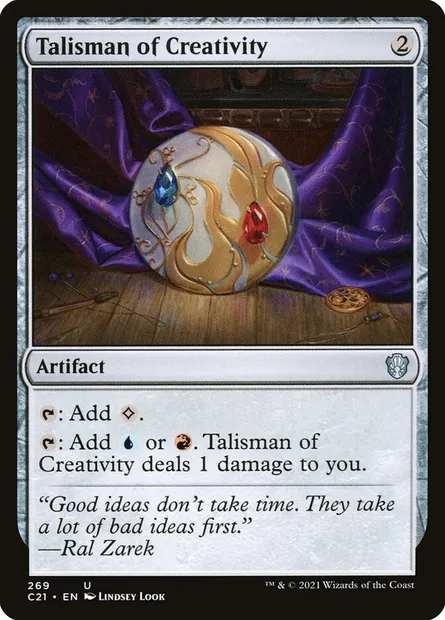 Talisman of Creativity, Magic card C21 269 — Commander 2021 set