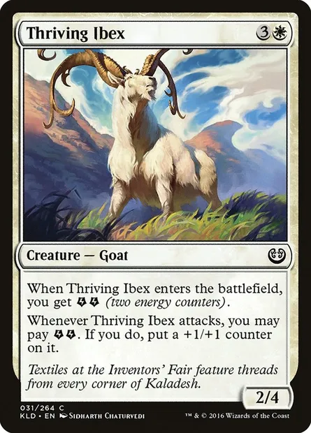 Thriving Ibex, Magic card KLD 31 — Kaladesh set