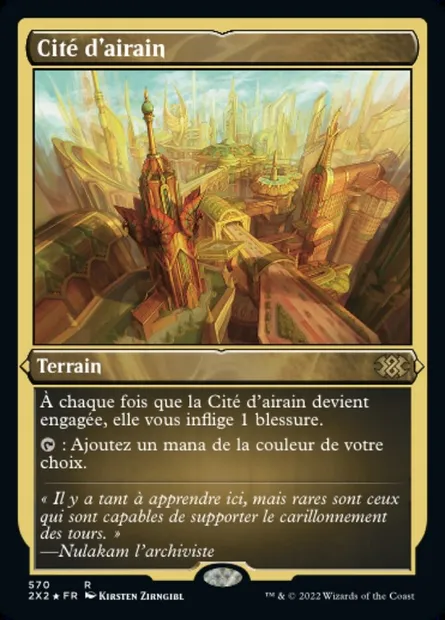 Cité d'airain, carte Magic 2X2 570 — extension Double Masters 2022