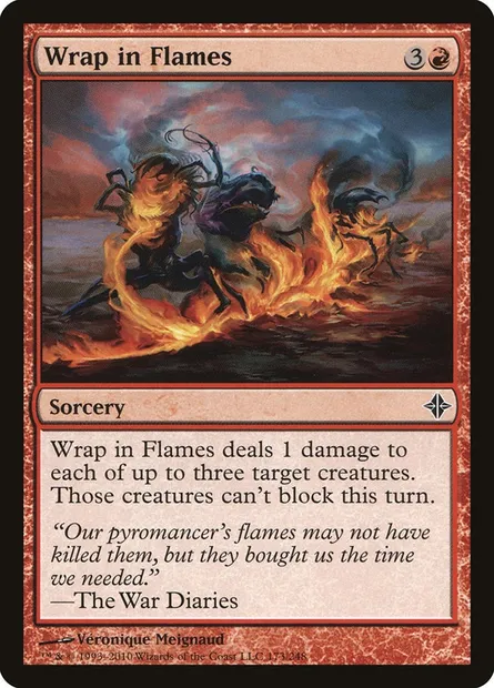 Wrap in Flames, Magic card ROE 173 — Rise of the Eldrazi set