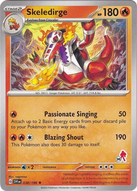 Skeledirge, Pokémon card BA24 038-36 — Battle Academy 2024 set